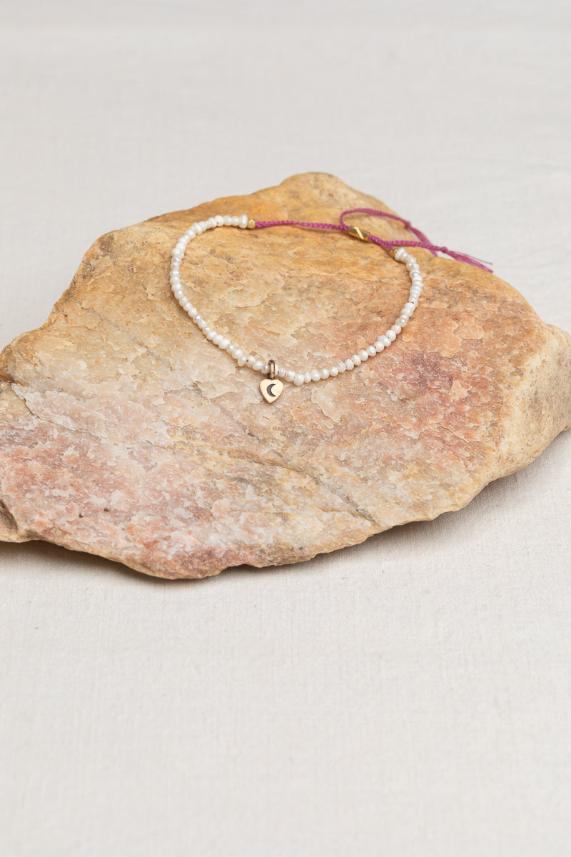 Bracelet Yomah "Lune Sur Le Cœur"